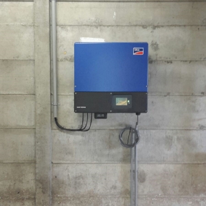 Zonnestroom; 56 pv-panelen 270 wp glas glas Solarwatt/Nefit